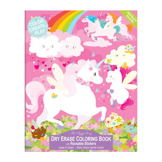 Unicorn Land Dry Erase Coloring Book, The Piggy Store, Activity Book, Coloring Book, Dry Erase Coloring Book, Stationary, The Piggy store, The Piggy Store Unicorn Land Dry Erase Coloring Book