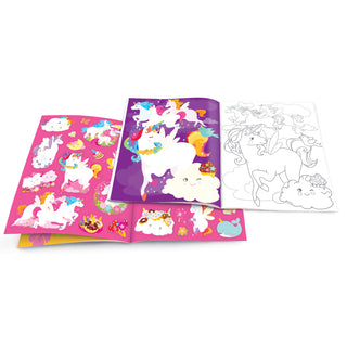 Unicorn Land Dry Erase Coloring Book, The Piggy Store, Activity Book, Coloring Book, Dry Erase Coloring Book, Stationary, The Piggy store, The Piggy Store Unicorn Land Dry Erase Coloring Book