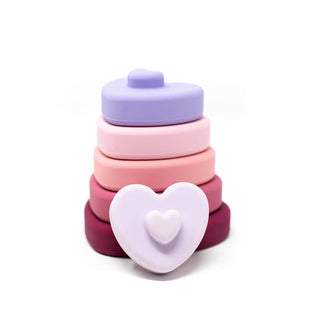 Three Hearts LE Heart Stacker - Cupid, Three Hearts, Stacking Toy, Teether, Teething, Teething Toy, Three Hearts, Three Hearts LE Heart Stacker, Three Hearts Modern Teething Accessories, thre