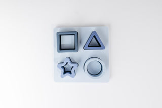 Three Hearts Silicone Puzzle - Blue, Three Hearts, Puzzle Teething Puzzle, Teether, Teething, Teething Toy, Three Hearts, Three Hearts Modern Teething Accessories, Three Hearts Silicone Puzzl
