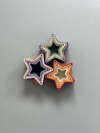 Three Hearts Star Stacker - Autumn Glaze, Three Hearts, Autumn Glaze, cf-type-toy, cf-vendor-three-hearts, Stacking Toy, Star Stacking Toy, Star Teether, Teether, Teething, Teething Toy, Thre