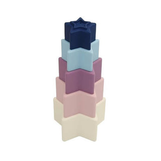 Three Hearts Star Stacker - Mauve, Three Hearts, cf-type-toy, cf-vendor-three-hearts, Stacking Toy, Star Stacking Toy, Star Teether, Teether, Teething, Teething Toy, Three Hearts, Three Heart