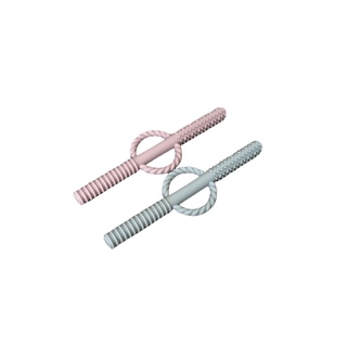 Three Hearts Teething Tube Set - Misty Rose / Taupe, Three Hearts, Teether, Teething Tube Set, Three Hearts, Three Hearts Modern Teething Accessories, three hearts teething, Three Hearts Teet
