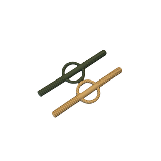 Three Hearts Teething Tube Set - Olive Martini / Putty, Three Hearts, Teether, Teething Tube Set, Three Hearts, Three Hearts Modern Teething Accessories, three hearts teething, Three Hearts T