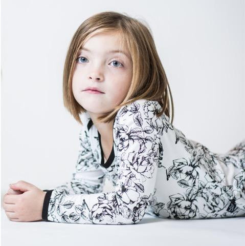 Peregrine Kidswear Floral Toddler 2pc Pajama Set, Peregrine Kidswear, Bamboo Pajamas, CM22, Floral, Pajamas, Peregrine, Peregrine Floral, Peregrine Kidswear, Peregrine Kidswear Floral Toddler