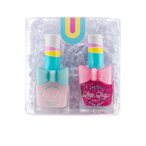 Cottontail Candy Crush Duo Scented Nail Polish Set, Little Lady Products, Cotton Candy Crush, Cottontail, EB Girls, Glitter Nail Polish, Kids Nail Polish, Little Lady Glitter Nail Polish, Lit