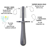 Greabease Gray Double Sided Toothbrush, Grabease, Baby Toothbrush, CM22, Cyber Monday, Double Sided Toothbrush, EB Baby, Grabease, Grabease Toothbrush, Gray Toothbrush, Greabease Charcoal Dou