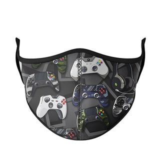 Kids Game Controllers Fashion Face Mask by Top Trenz - One Size (8+), Top Trenz, Child Face Mask, Child Face MAskCute Kids Face MAsk, Children's Mask, Cute Kids Face Mask, Els PW 11399, Face 