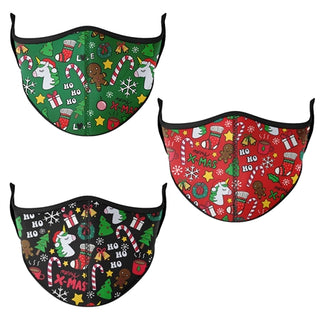 Kids Holiday Face Mask by Top Trenz - Small: 3-7 Years, Top Trenz, All Things Holiday, Child Face Mask, Child Face MAskCute Kids Face MAsk, Children's Mask, Christmas, Christmas Face Mask, Ch