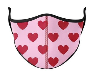 Kids I Heart You Face Mask by Top Trenz - Small: 3-7 Years, Top Trenz, Child Face Mask, Child Face MAskCute Kids Face MAsk, Children's Mask, Cotton Face Mask, Cute Kids Face Mask, Els PW 1139