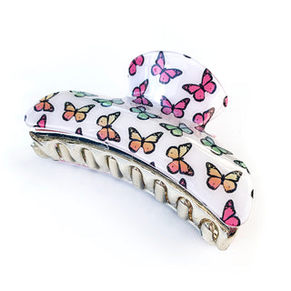 Large Butterfly Claw Clip, Top Trenz, Butterfly, Butterfly Claw Clip, Claw Clip, Hair Clip, Jaw Clip, Rectangle Claw Clip, Top Trenz, Women's Hair Clip, Hair Clip - Basically Bows & Bowties