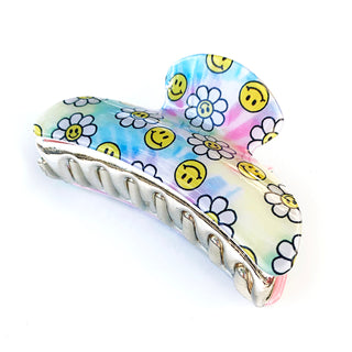 Large Daisy Claw Clip, Top Trenz, Claw Clip, Daisy, Flower Clip, Hair Clip, Jaw Clip, Large Daisy Claw Clip, Rectangle Claw Clip, Top Trenz, Women's Hair Clip, Hair Clip - Basically Bows & Bo