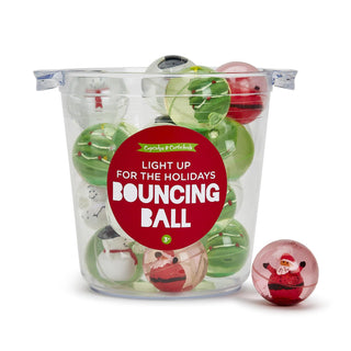 Holiday Light Up Glitter Bouncing Ball, Two's Company, All Things Holiday, Bouncy Ball, Christmas, Christmas Bouncy Ball, Christmas Toy, Cupcakes & Cartwheels, EB Boy, EB Boys, EB Girls, Stoc