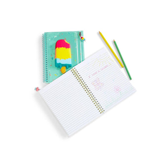 Sweet Treats Squishy Journal Notebook with Pouch, Two's Company, Cupcake, Gifts for Girls, Gifts for Tween, Journal, Popsicle, Sweet Treats Squishy Journal Notebook with Pouch, Tween Gift, Tw