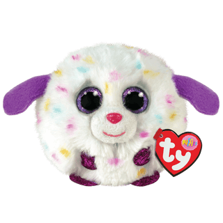 Munchkin the White Dog Puffie, Ty Inc, Beanie Ball, cf-type-stuffed-animal, cf-vendor-ty-inc, Munchkin the White Dog Puffie, Puffie, Puffy, Stuffed Animal, Ty, Ty Beanie Ball, Ty Inc, Ty Inc 