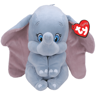 Ty Dumbo Sparkle Stuffed Animal - Medium, Ty Inc, Disney Dumbo, Dumbo, Dumbo Stuffed Animal, Medium Dumbo, Ty, Ty Disney, Ty Stuffed Animal, Stuffed Animal - Basically Bows & Bowties