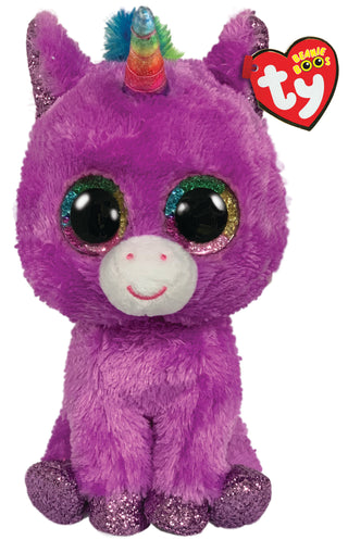Ty Rosette the Unicorn Beanie Boo-Medium, Ty Inc, Beanie Boo, Cyber Monday, Medium Beanie Boo, Rosette the Purple Unicorn Medium Beanie Boo, Stuffed Animal, Ty Beanie Boo, Unicorn, Unicorn Be