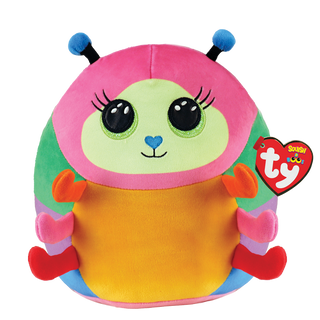 Ty Squish A Boo - Nessa the Multicolored Caterpillar, Ty Inc, cf-type-stuffed-animal, cf-vendor-ty-inc, Nessa the Multicolored Caterpillar, Squish a Boo, Ty, Ty Bamboo, Ty Inc, Ty Nessa the M