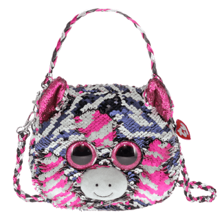 Ty Zoey the Zebra Reversible Sequin Purse, Ty Inc, cf-type-handbags, cf-vendor-ty-inc, Handbag, Purse, Reversible Sequin Purse, Ty, Ty Handbag, Ty Inc, Ty Purse, Ty Reversible Sequin Purse, T
