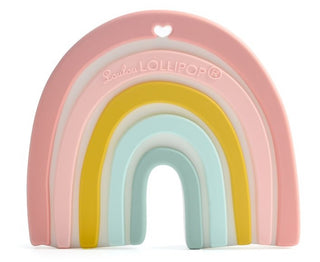 LouLou Lollipop Pastel Rainbow Silicone Teether, LouLou Lollipop, Lou Lou Lollipop, Lou Lou Lollipop Teether, LouLou lollipop, LouLou Lollipop Pastel Rainbow, LouLou Lollipop Pastel Rainbow S