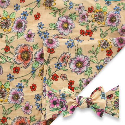 Baby Bling Apricot Floral Swaddle & Headband Set, Baby Bling, Baby Baby Bling Headbands, Baby Bling, Baby bling apricot Floral, Baby Bling Apricot Floral Swaddle & Headband Set, Baby Bling Bo