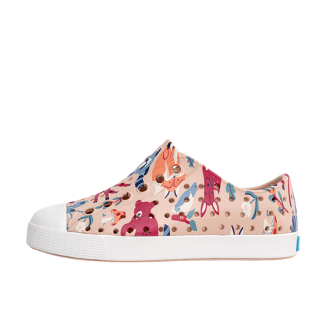 Native Jefferson Print - Shell White/ Shell White/ Root Forest Friends, Native, Boys Shoes, cf-size-c11, cf-size-c13, cf-size-c7, cf-size-c8, cf-size-c9, cf-size-j1, cf-type-shoes, cf-vendor-