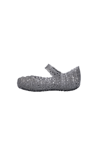 Mini Melissa Mini Campana Papel - Pewter (Black), Grendene, Campana, cf-size-10, cf-size-11, cf-size-5, cf-size-6, cf-size-7, cf-size-8, cf-size-9, cf-type-shoes, cf-vendor-grendene, Glitter,