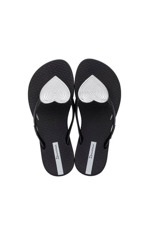 Kid's Wave Heart Flip Flop Black – Basically & Bowties