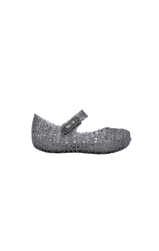 Mini Melissa Mini Campana Papel - Pewter (Black), Grendene, Campana, cf-size-10, cf-size-11, cf-size-5, cf-size-6, cf-size-7, cf-size-8, cf-size-9, cf-type-shoes, cf-vendor-grendene, Glitter,