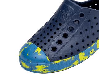 Native Jefferson Marble Shoes - Regatta Blue/ Vallarta Palm Marble, Native, Boys Shoes, cf-size-c10, cf-size-c11, cf-size-c5, cf-size-c6, cf-size-c7, cf-size-c8, cf-size-j1, cf-size-j2, cf-ty