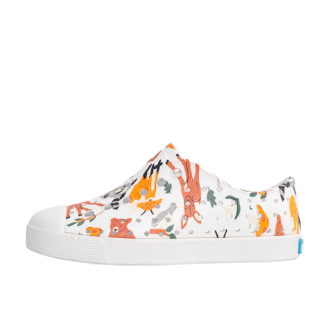 Native Jefferson Print - Shell White/ Shell White/ Foxtail Forest Friends, Native, Boys Shoes, cf-size-c10, cf-size-c11, cf-size-c12, cf-size-c13, cf-size-c4, cf-size-c5, cf-size-c7, cf-size-