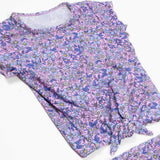 Shade Critters Purple Ditsy Floral Baby T Rashguard Set, Shade Critters, 2pc Swimsuit, Bathing Suit, Girls Swimwear, Purple Ditsy Floral, Shade Critters, Shade Critters Rashguard Set, Shade C
