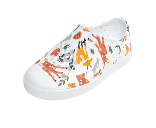Native Jefferson Print - Shell White/ Shell White/ Foxtail Forest Friends, Native, Boys Shoes, cf-size-c10, cf-size-c11, cf-size-c12, cf-size-c13, cf-size-c4, cf-size-c5, cf-size-c7, cf-size-