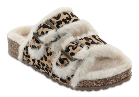 MIA Kids Rozy Fur Lined Sandals, MIA Shoes, cf-size-5, cf-type-sneaker, cf-vendor-mia-shoes, Fur Lined Sandals, JAN23, Leopard, MIA, Mia Kids, Mia Kids Shoes, MIA Sandals, Mia Shoes, Rozy Fur