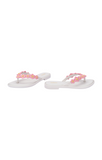 Mini Melissa Spring Flip Flops - White / Pink, Grendene, cf-size-11, cf-size-12, cf-size-3, cf-type-sandal, cf-vendor-grendene, Flower Flip Flop, Grendene, Grendene Mini Melissa, Grendene Sho