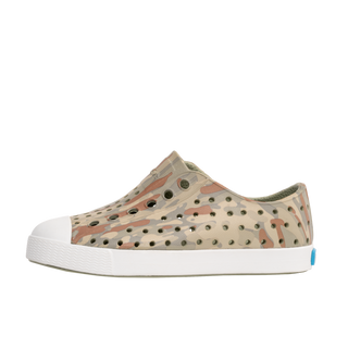 Native Jefferson Print - Elm Green/ Shell White/ Elm Eucamo, Native, Camo Shoes, cf-size-c5, cf-size-c6, cf-type-shoes, cf-vendor-native, Jefferson, Kids Shoes, Native Camo, Native Child, Nat