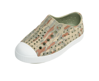 Native Jefferson Print - Elm Green/ Shell White/ Elm Eucamo, Native, Camo Shoes, cf-size-c5, cf-size-c6, cf-type-shoes, cf-vendor-native, Jefferson, Kids Shoes, Native Camo, Native Child, Nat