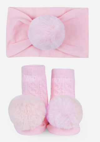 Baby Bling Pom Pom Headband & Waddle Pom Pom Socks Gift Set, Waddle, Baby Bling, Baby Bling Bows, Baby Bling Headband, Baby Bling Headbands, Baby Gift, Baby Headband, Baby Shower, Baby Shower