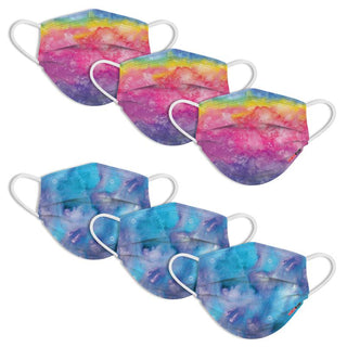 Kids Disposable Masks - Rainbow Tie Dye / Purple Tie Dye, Watchitude, Child Face Mask, Child Face MAskCute Kids Face MAsk, Cotton Face Mask, Cute Kids Mask, Disposable Face Mask, Els PW 11399