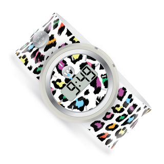 Watchitude Leopard Camo Digital Slap Watch, Watchitude, Digital Slap Watch, Digital Watch, EB Girls, Rainbow, Rainbow Leopard, Slap Watch, Tween Gift, Watch, Watches, Watchitude, Watchitude D