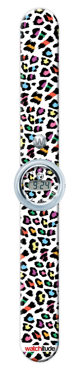 Watchitude Leopard Camo Digital Slap Watch, Watchitude, Digital Slap Watch, Digital Watch, EB Girls, Rainbow, Rainbow Leopard, Slap Watch, Tween Gift, Watch, Watches, Watchitude, Watchitude D