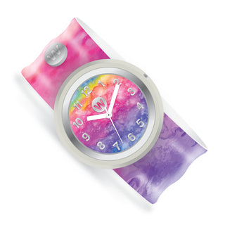 Watchitude Rainbow Tie Dye Slap Watch, Watchitude, Rainbow Tie Dye, Slap Watch, Watchitude, Watchitude Slap Watch, Watchitude Watch, Watch - Basically Bows & Bowties