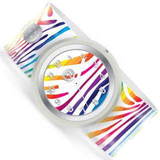 Watchitude Rainbow Zebra Slap Watch, Watchitude, Cyber Monday, Rainbow, Rainbow Zebra, Slap Watch, Tween Gift, Watch, Watches, Watchitude, Watchitude Rainbow, Watchitude Rainbow Leopard Slap 