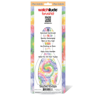 Watchitude Scented Hair Brush - Tropical Tie Dye, Watchitude, Brush, Easter basket Ideas, EB Girls, Hair Brush, Scented Brush, Scented Hair Brush, Scented Hair Brush - Tropical Tie Dye, Watch