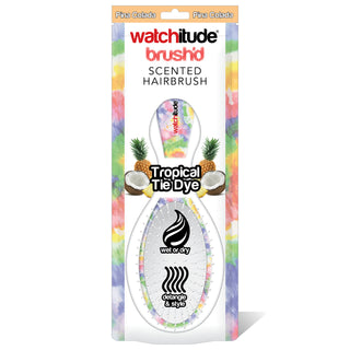 Watchitude Scented Hair Brush - Tropical Tie Dye, Watchitude, Brush, Easter basket Ideas, EB Girls, Hair Brush, Scented Brush, Scented Hair Brush, Scented Hair Brush - Tropical Tie Dye, Watch