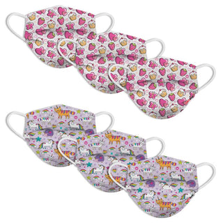 Kids Disposable Masks - Butterfly Picnic / Club Unicorn, Watchitude, Butterfly Picnic / Club Unicorn, Butterfly Picnic / Club Unicorn Disposable Masks, Child Face Mask, Child Face MAskCute Ki