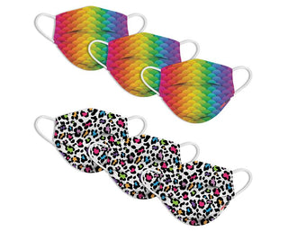 Kids Disposable Masks - Leopard Camo / Rainbow, Watchitude, Child Face Mask, Child Face MAskCute Kids Face MAsk, Cotton Face Mask, Cute Kids Mask, Disposable Face Mask, Els PW 11399, Face Mas
