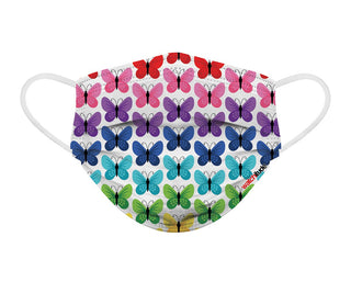 Kids Disposable Masks - Butterfly / Rainbow Playground, Watchitude, cf-type-face-mask, cf-vendor-watchitude, Child Face Mask, Child Face MAskCute Kids Face MAsk, Cotton Face Mask, Cute Kids M