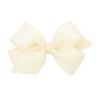 Medium Overlay Grosgrain Bow on Clippie (55+ Colors), Wee Ones, cf-size-antique-white, cf-size-aqua, cf-size-black, cf-size-blue-vapor, cf-size-charcoal, cf-size-coffee, cf-size-colonial-rose