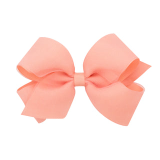 Medium Overlay Grosgrain Bow on Clippie (55+ Colors), Wee Ones, cf-size-antique-white, cf-size-aqua, cf-size-black, cf-size-blue-vapor, cf-size-charcoal, cf-size-coffee, cf-size-colonial-rose
